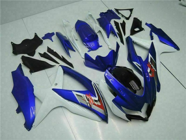 Plastica Moto Suzuki GSXR 600 / 750 K8 2008-2010 - Blu Bianco Plastica Moto Suzuki GSXR 600 / 750 K8 2008-2010 - Blu Bianco