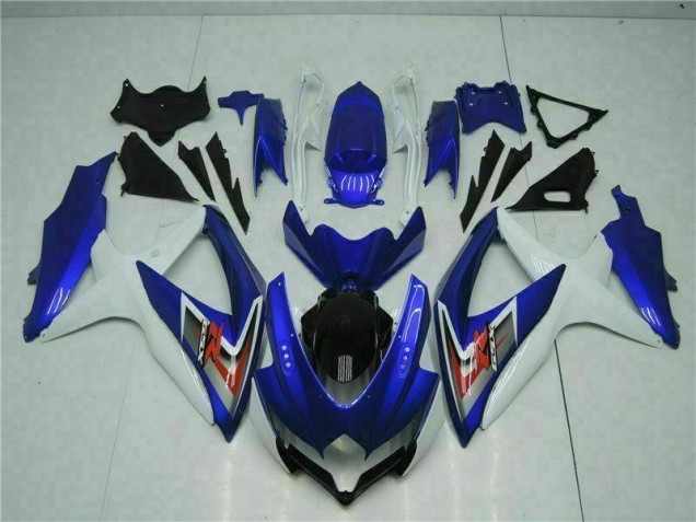 Plastica Moto Suzuki GSXR 600 / 750 K8 2008-2010 - Blu Bianco Plastica Moto Suzuki GSXR 600 / 750 K8 2008-2010 - Blu Bianco
